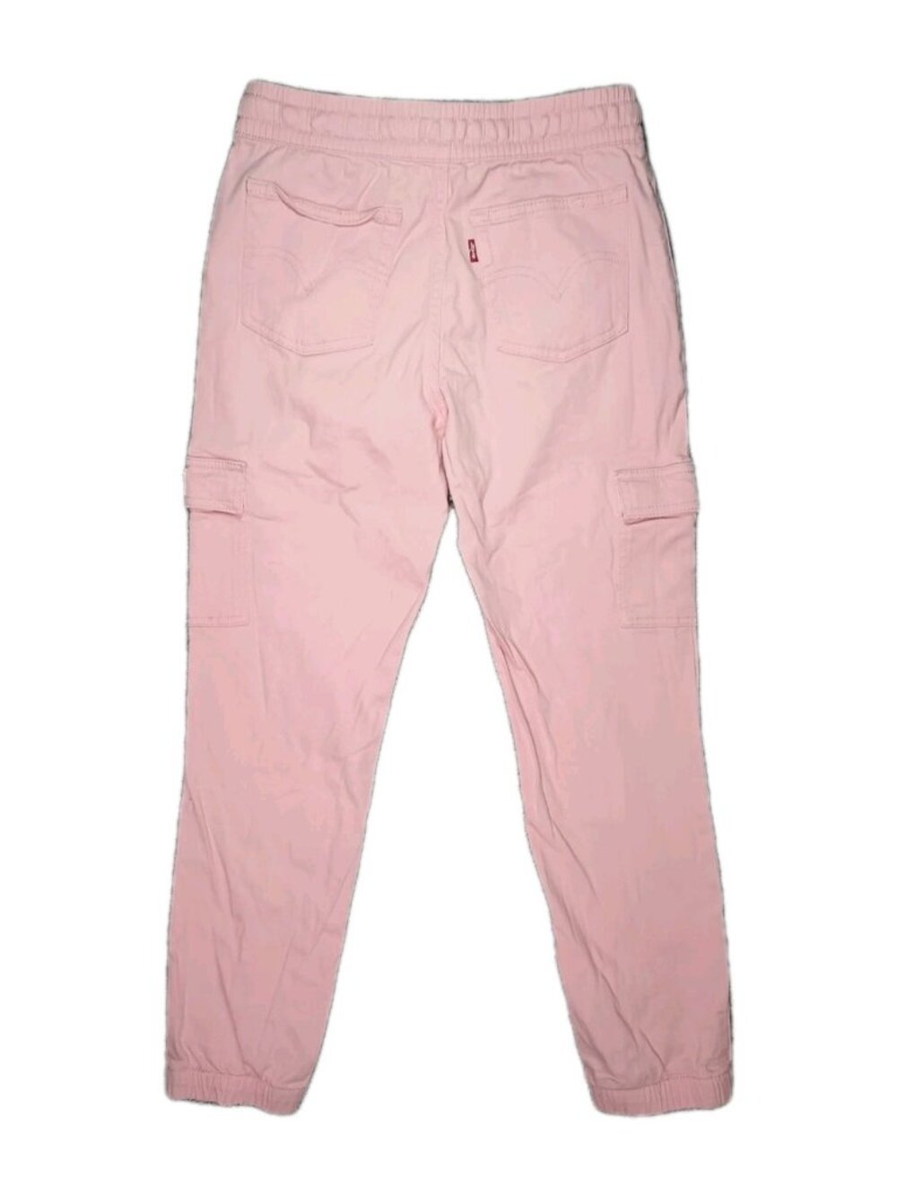 Levi's Women's Cargo Jogger Pants Size 14 Pink Drawstring Elastic Waist Tapered